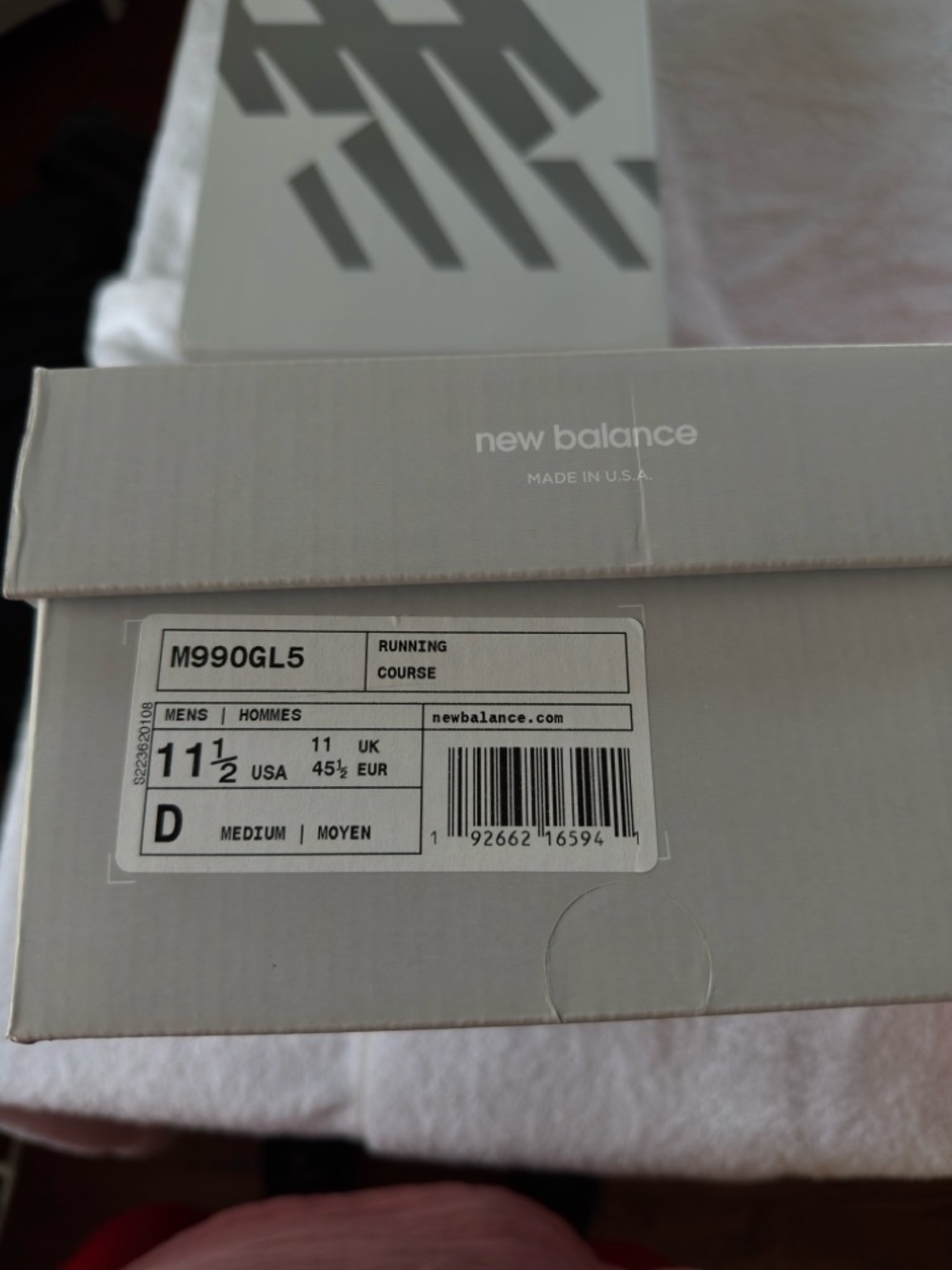 NWT New Balance M990GL5 Men’s Sneaker, Gray, Size 11.5, D Width - Picture 4 of 4
